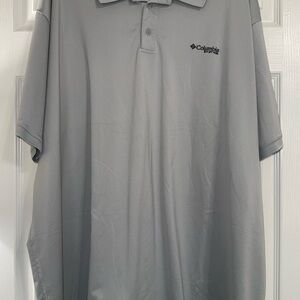 Columbia Men's Light Gray Polo Shirt